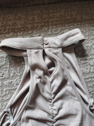 Top Cider Ruched Marrón Talla L