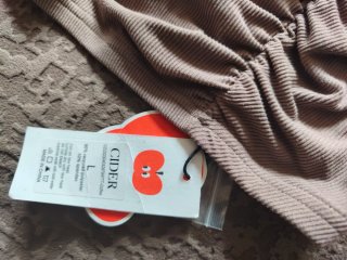 Top Cider Ruched Marrón Talla L