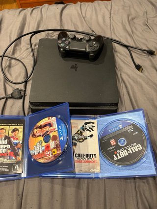 Consola PS4 (PlayStation 4) Negra + Juegos