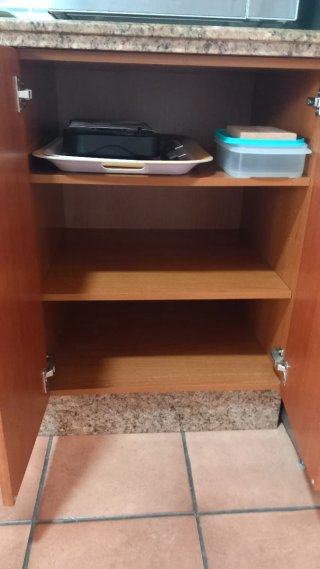 Muebles altos y bajos de cocina y encimera
