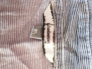 Camisa às riscas Azul e Branca manga a 3/4