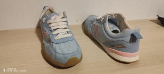 Zapatillas deportivas Kelme mujer azul y rosa