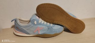 Zapatillas deportivas Kelme mujer azul y rosa