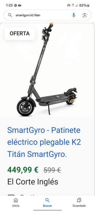 Patinete Eléctrico SmartGyro K2 Titan