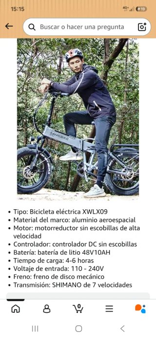 Bicicleta Eléctrica Plegable SAMEBIKE