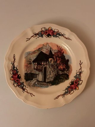 Antiguo juego de merienda Sarreguemines Obernai