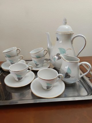 Juego de café de porcelana