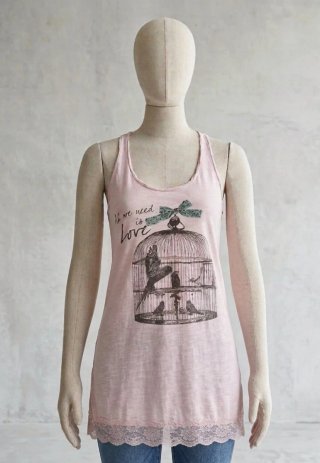 Stradivarius (S) rosa camiseta
