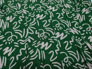 Vestido verde estampado Zara