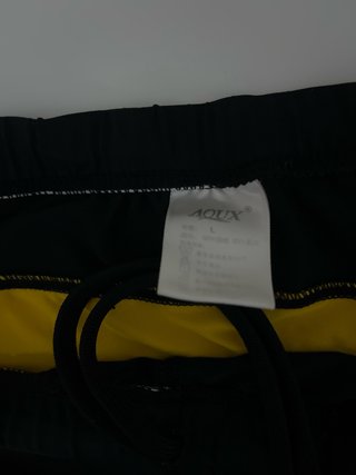 Mallas deportivas hombre T.L negro/amarillo