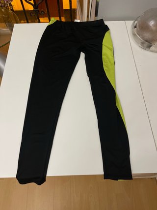 Mallas deportivas hombre T.L negro/amarillo