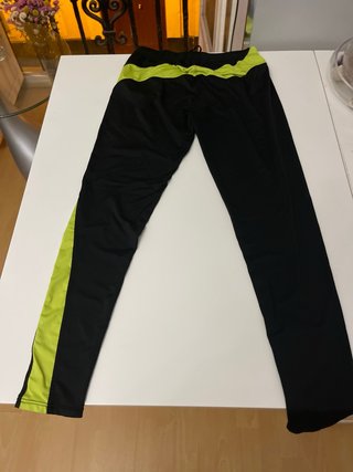 Mallas deportivas hombre T.L negro/amarillo