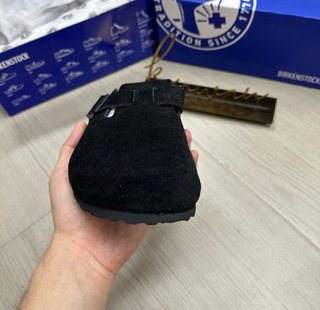 Sandalias Birkenstock Negras Suede