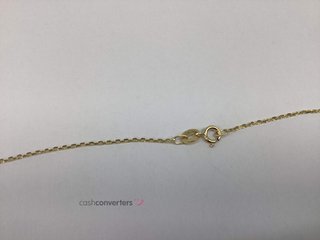 collar oro 18k con piedra con circonita 22cm