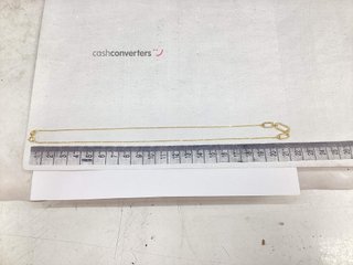 collar oro 18k con piedra con circonita 22cm