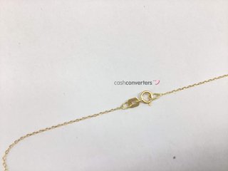 cadena oro 18k con piedra con diamante 22cm