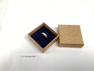 anillo plata 925mm con piedra con diamante de laboratorio