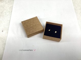 pendientes oro 18k con piedra con circonita
