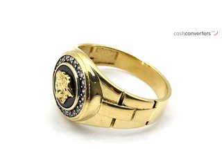 anillo oro 18k con piedra con circonita