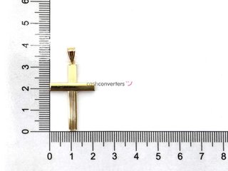crucifijo oro 18k con circonita