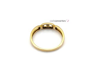sortija oro 18k con piedra con circonita