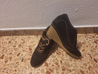 Zapatos Natalia Blan Azul oscuro