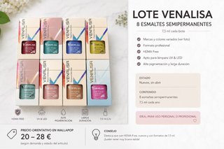 Lote 8 Esmaltes Semipermanentes Venalisa