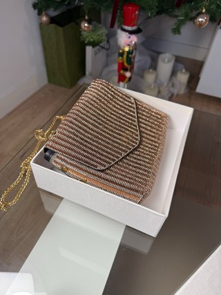 Bolsos de fiesta plateados, rosegold y blancos