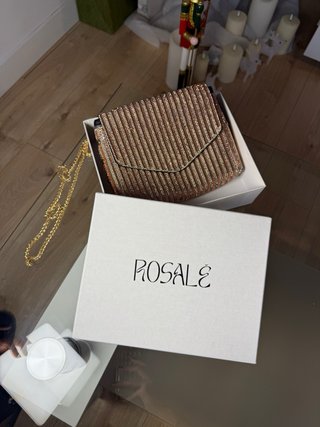 Bolsos de fiesta plateados, rosegold y blancos