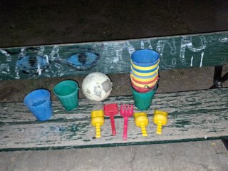 (NEGOCIABLE) Kit Playa Cubos y Pala (NEGOCIABLE)
