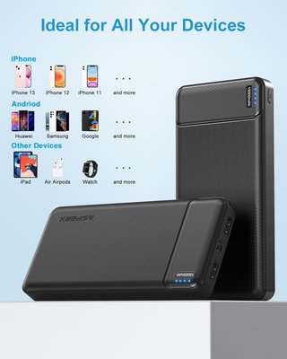 2x Power Bank AsperX 15000mAh Nuevo