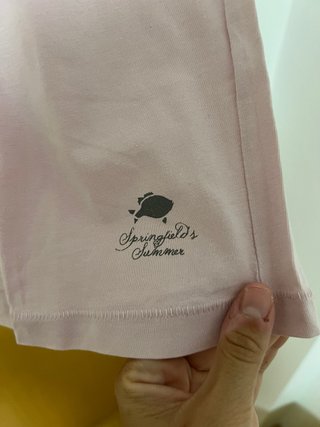 Camiseta Springfield Rosa
