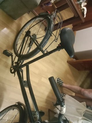 Bicicleta Paseo Mujer Cesta Negra