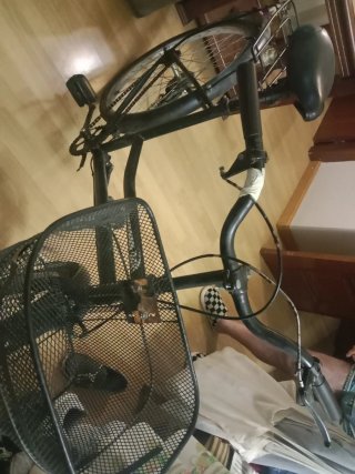Bicicleta Paseo Mujer Cesta Negra