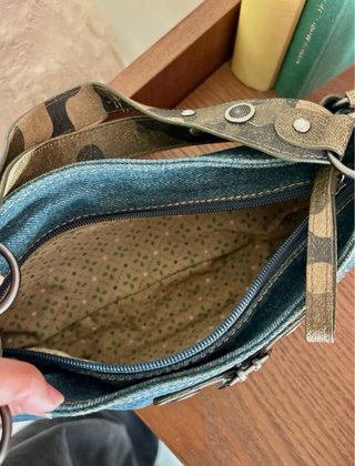 Bolso Y2K Guess Vaquero Azul y Marrón