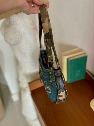 Bolso Y2K Guess Vaquero Azul y Marrón