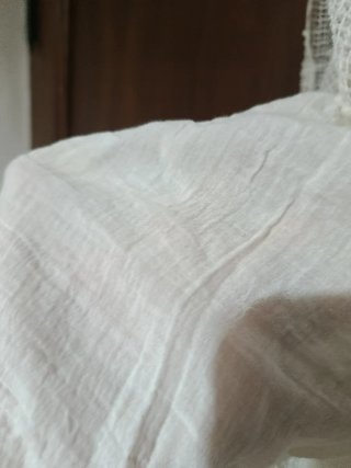 Falda Larga Estilo Ibicenco Blanca
