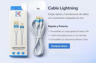 Cavo Lightning PE Ricarica Rapida 2.4A 1M