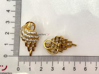 pendientes oro 18k con circonita