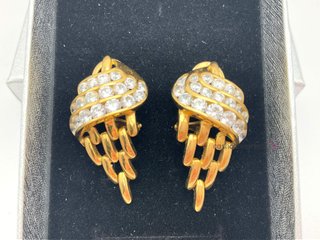 pendientes oro 18k con circonita