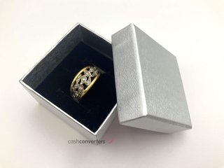 anillo oro 18k con circonita