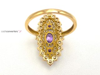 sortija oro 18k con circonita