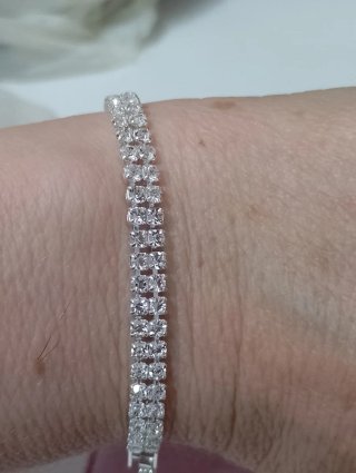Bracciale tennis con zirconi