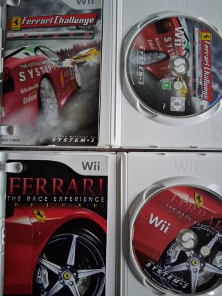 Wii Volantes y Juegos: Mario Kart, Cars, Ferrari
