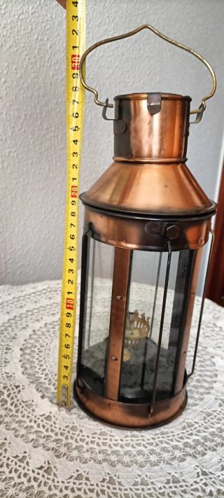 Farol Marítimo Cobre y Cristal
