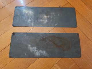 Cartelli insegne industriali vintage in lamiera