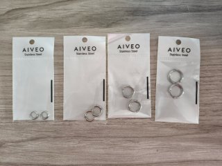 Aros AIVEO Acero Inoxidable Plata