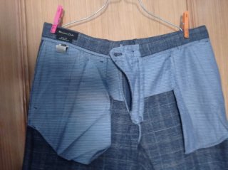 Pantalones Massimo Dutti grises de cuadros