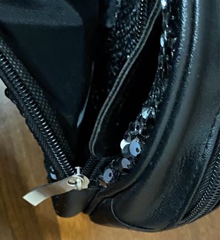 Zaino Orsetto Nero Paillettes
