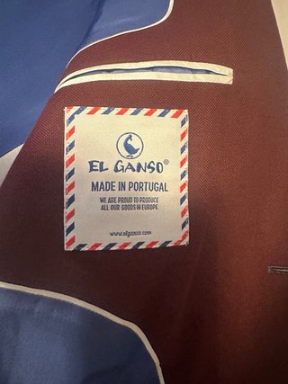 Americana El Ganso Burdeos/Azul Talla 46